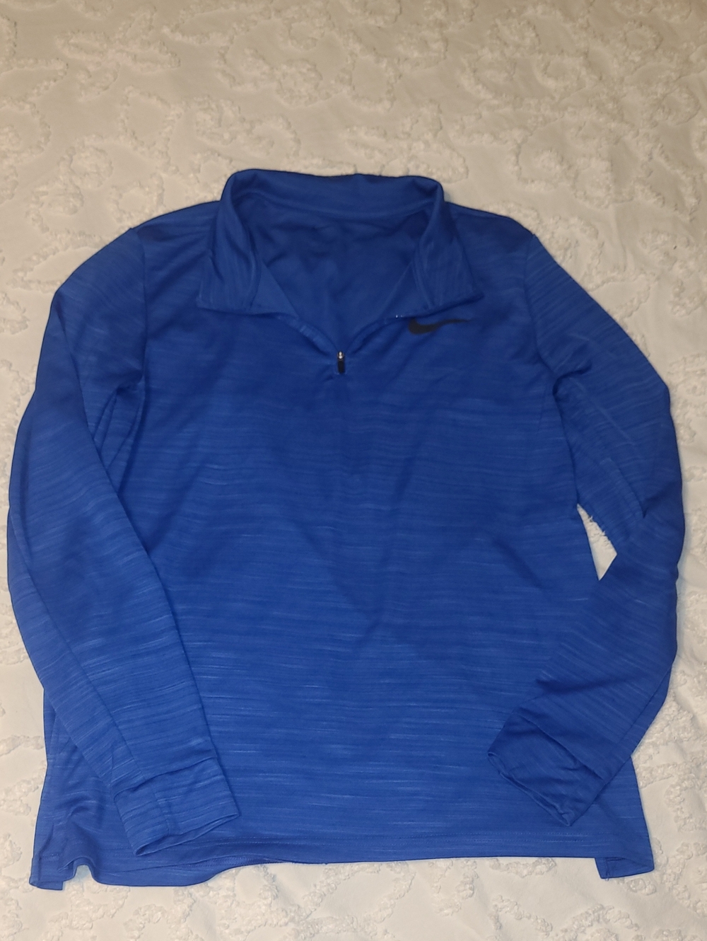 Nike Men’s Royal Blue Quarter-Zip Performance Pullover Size L